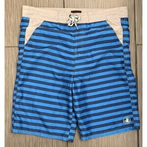 Body Glove Boys Blue Striped Board Shorts Size XL (18) Surf Beach